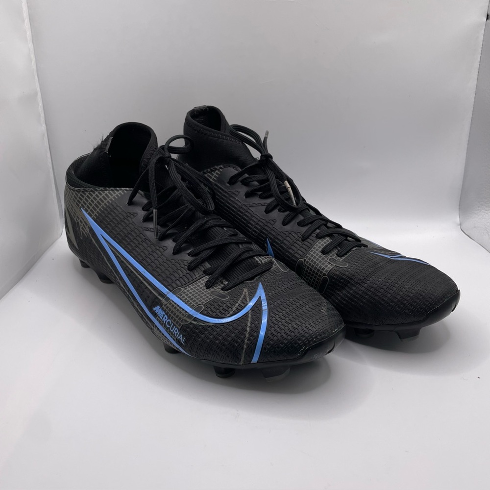 Nike Mercurial Superfly 8 Cleats Men's 8 Black Blue Activewear Sports